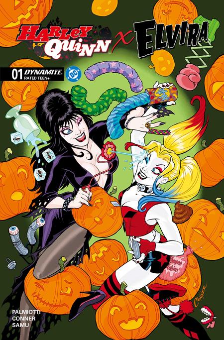 HARLEY QUINN X ELVIRA #1 CVR A AMANDA CONNER  PRESALE 10/08
