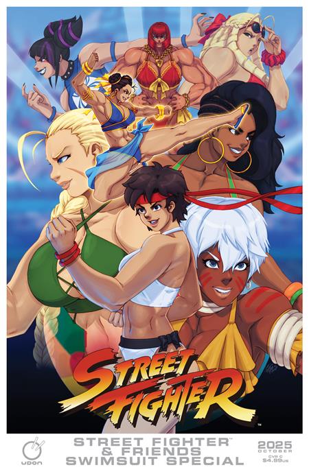 2025 STREET FIGHTER & FRIENDS SWIMSUIT SPECIAL #1 (ONE SHOT) CVR C TOVIO ROGERS VAR PRESALE 10/01