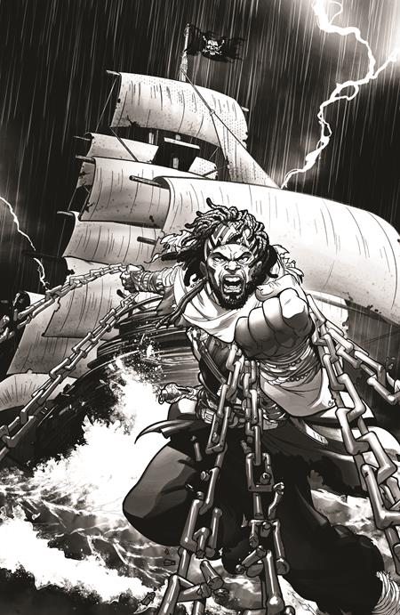 Shaquille O'Neal Presents… Vengeance Unchained: The Legend of Black Caesar #1 (Of 5) Cover H 1:20 Ray Anthony Height B&W Sketch