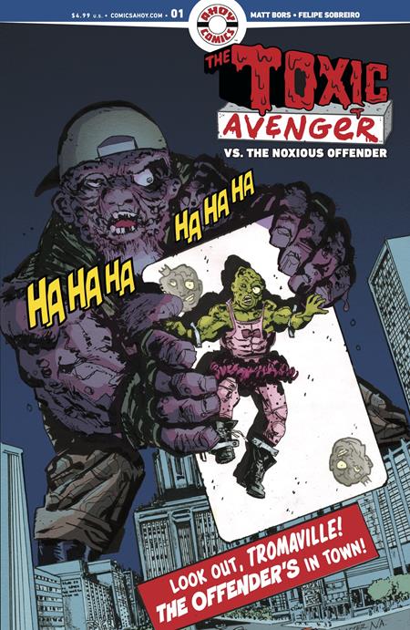 Toxic Avenger vs. The Noxious Offender #1 (Of 5) Cover B Incentive 1:3 Greg Scott Classic Covers Homage Unlock