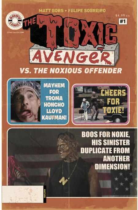 Toxic Avenger vs. The Noxious Offender #1 (Of 5) Cover C Incentive 1:5 Troma Photo Wrasslin Magazine Unlock