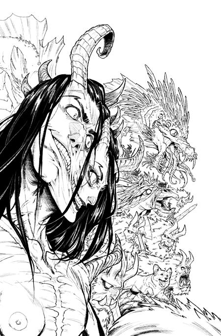 Valhallaw #4 (Of 5) Cover C 1:20 Pedro R M Andreo B&W Virgin