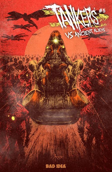 Tankers vs Ancient Aliens #5 (Of 5) Cover B Caleb Ady