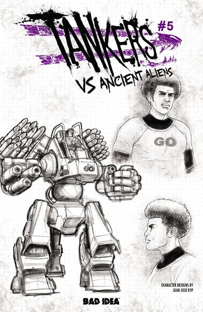 Tankers vs Ancient Aliens #5 (Of 5) Cover C Juan Jose Ryp Design
