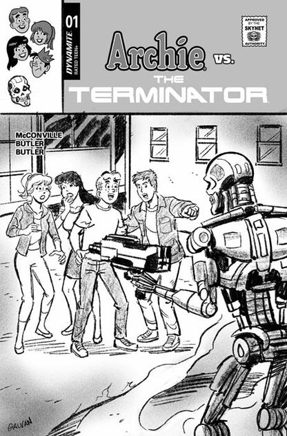Archie Vs. The Terminator #1 Cover L 1:10 Bill Galvan Pencils