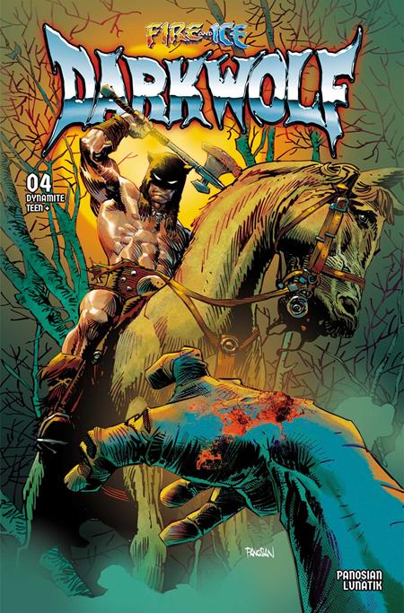 Fire And Ice: Darkwolf #4 Cover F Dan Panosian Metal Premium