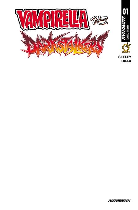 Vampirella Vs. Darkstalkers Special #1 Cover F Blank Authentix