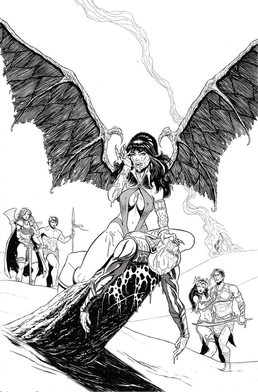 Altered States Warlords #4 Cover K (Inc 1:7) Mariano Benitez Chapo Line Art Full Art Variant