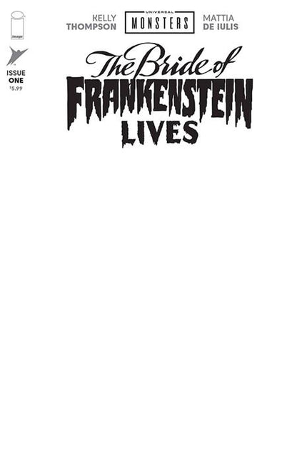 Universal Monsters Bride Of Frankenstein Lives #1 (Of 4) Cover I Blank Sketch