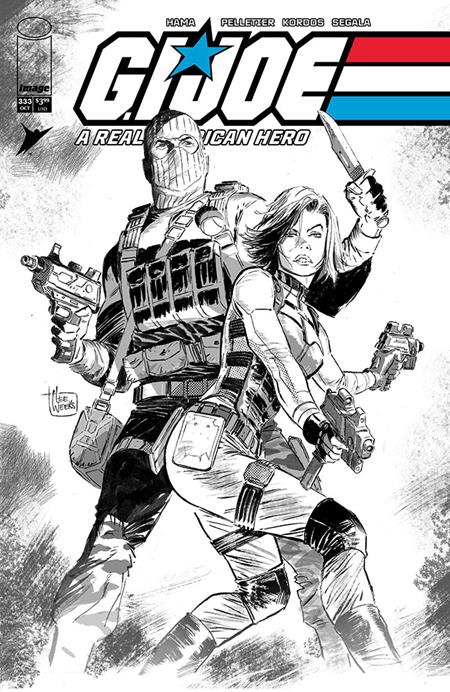 G.I. Joe A Real American Hero #333 Cover B Lee Weeks B&W