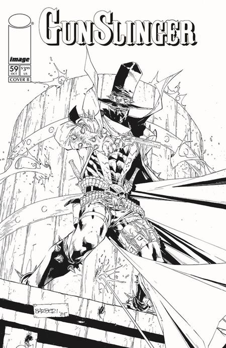 Gunslinger Spawn #59 Cover B Carlo Barberi B&W