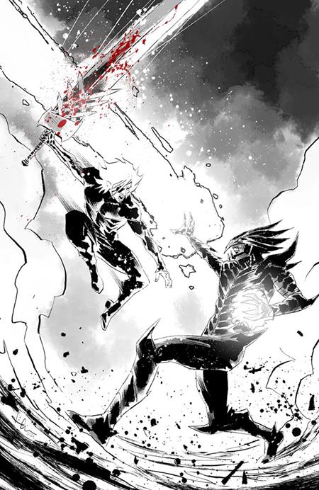 Lost Fantasy #13 Cover E Luca Casalanguida Black and White and Blood Virgin