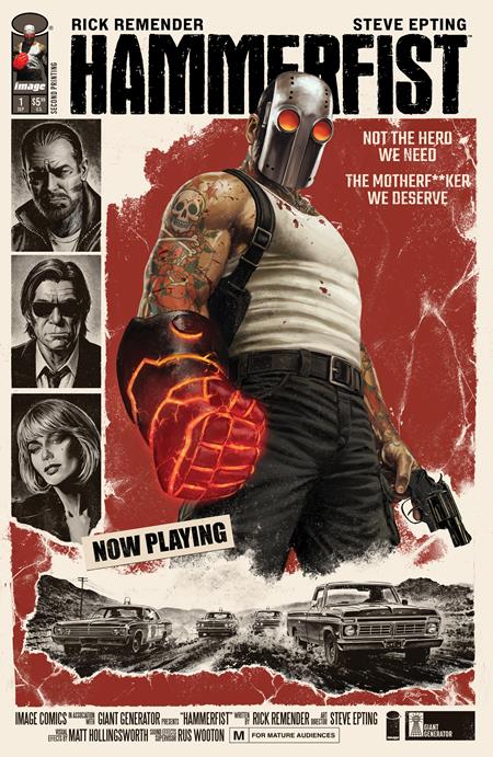 Comic book cover of 'Hammerfist #1 2nd Printing Steve Epting (Mature)'