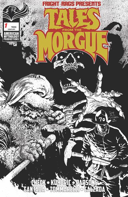 Fright-Rags Presents: Tales From The Morgue #1 Cover E Roy Allan Martinez Century Limited B&W
