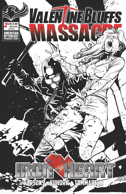 Valentine Bluffs Massacre: Iron Heart #2 (Of 2) Cover D Roy Allan Martinez Limited B&W