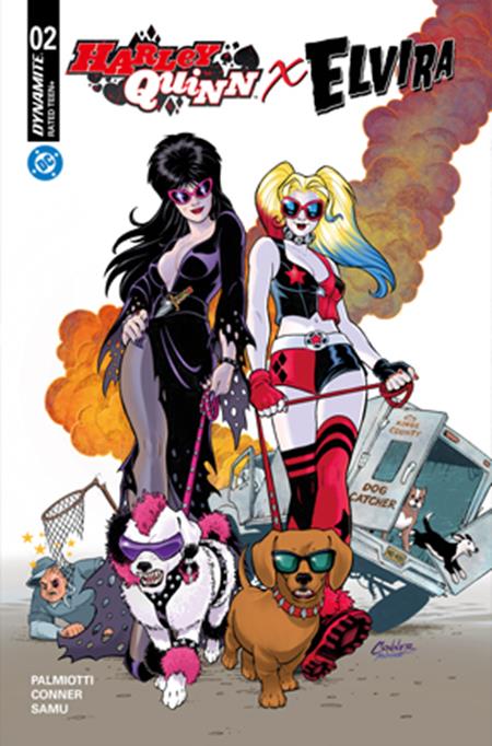 HARLEY QUINN X ELVIRA #2 CVR A AMANDA CONNER DOGS PRESALE 11/19