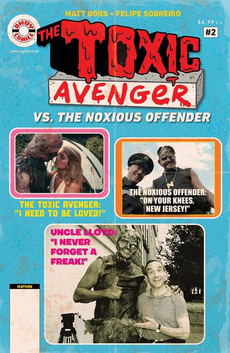 The Toxic Avenger Vs. The Noxious Offender #2 (Of 5) Cover C 5 Copy Troma Photo Unlock