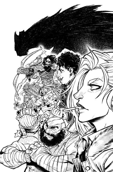 Valhallaw #5 (Of 5) Cover C 1:20 Pedro R M Andreo B&W Virgin