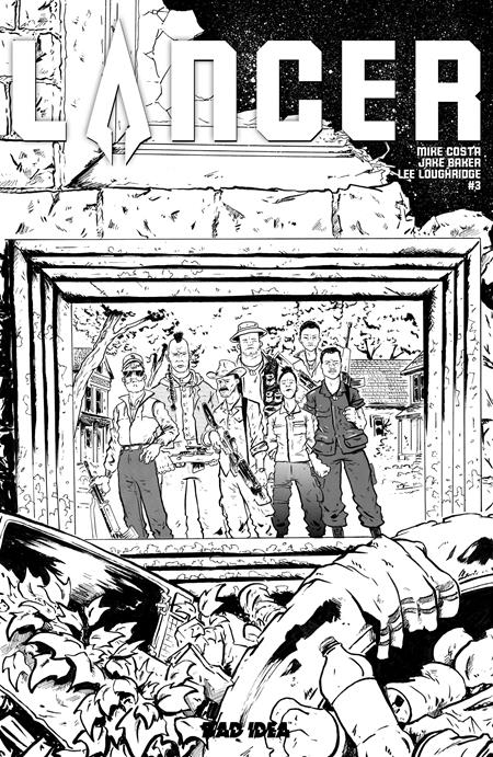 Lancer #3 (Of 4) Cover D 1:20 Jake Baker B&W