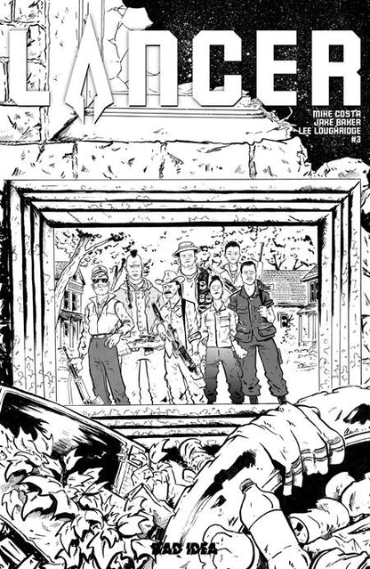 Lancer #3 (Of 4) Cover D 1:20 Jake Baker B&W