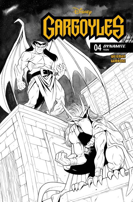 Gargoyles #4 Cover H 1:10 Drew Moss Line Art