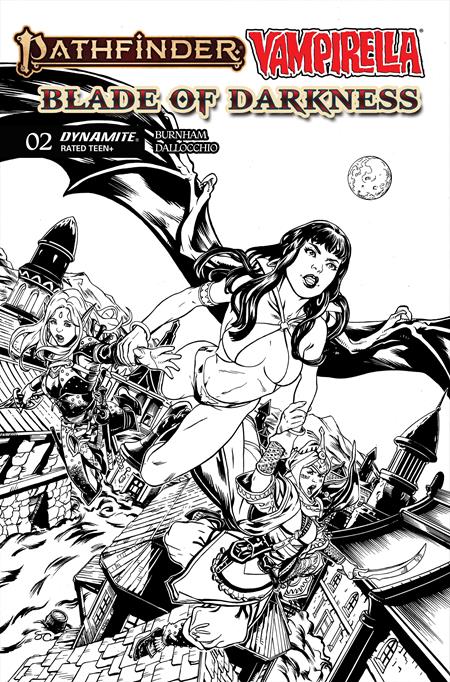 Pathfinder / Vampirella: Blade Of Darknes #2 Cover F 1:10 Steven Cummings Line Art