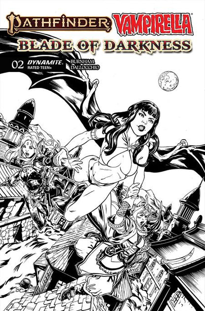 Pathfinder / Vampirella: Blade Of Darknes #2 Cover F 1:10 Steven Cummings Line Art