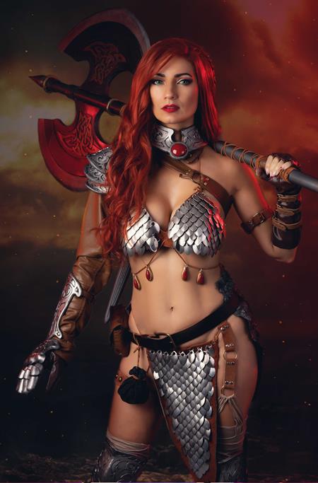Red Sonja / Barbarella #1 Cover M Incentive 1:10 Cosplay Ivy Red Sonja Virgin