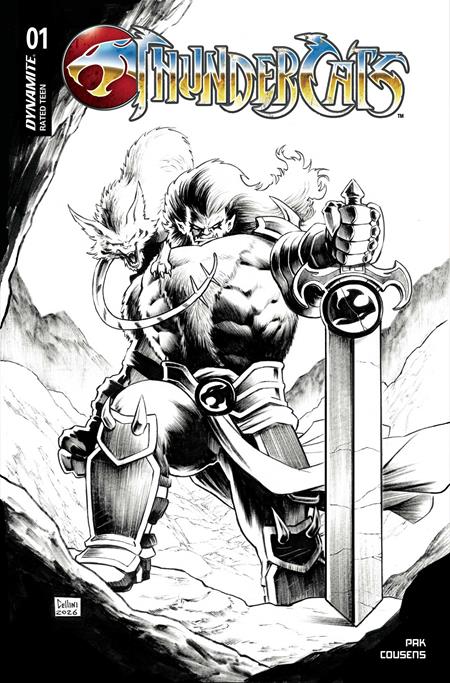 Thundercats (2026) #1 Cover S 1:7 Daniele Cellini Line Art