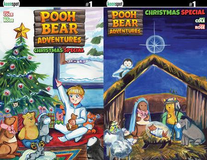 Pooh Bear Adventures Christmas Special #1 (One Shot) Cover D Tessa Rose Holofoil Flip