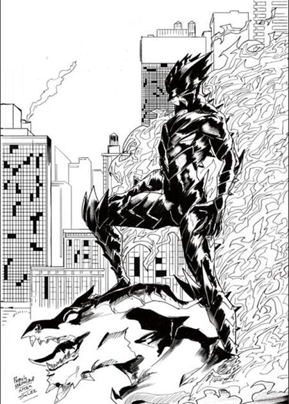 Fireborn #6 Cover G 1:25 Patrick Mulholland B&W Virgin Cardstock