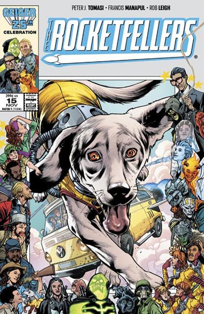 Rocketfellers #15 Cover B Bryan Hitch & Brad Anderson Geiger #25 Anniversary