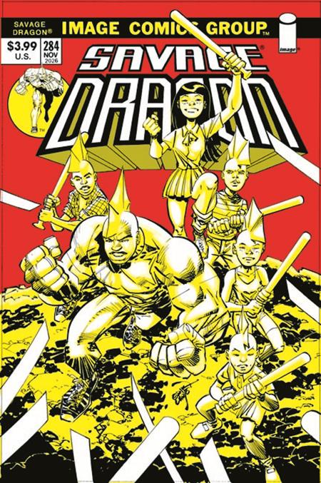 Savage Dragon #284 Cover B Erik Larsen 70s Throwback