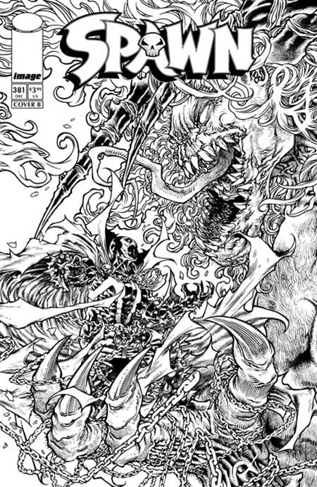 Spawn #381 Cover B Harvey Tolibao B&W