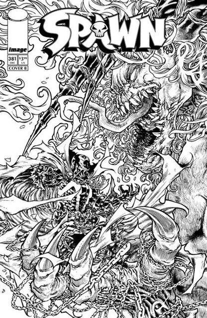 Spawn #381 Cover B Harvey Tolibao B&W
