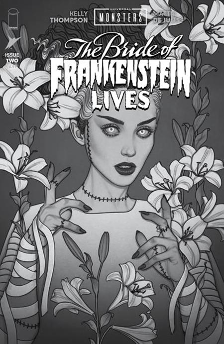 Universal Monsters Bride Of Frankenstein Lives #2 (Of 4) Cover D 1:25 Jenny Frison Classic Horror B&W