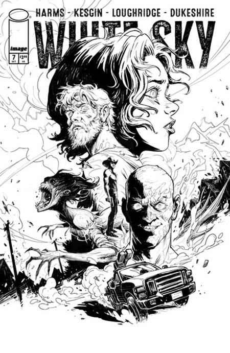 White Sky #7 Cover B Sumeyye Kesgin B&W