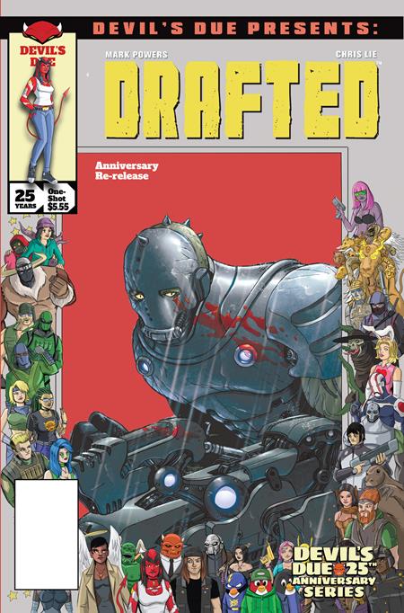Devil's Due Presents: Drafted #1 (One Shot) Cover D Chris Lie Josh Blaylock 25th Anniversary Homage