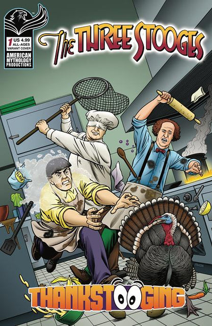 The Three Stooges: Thankstooging #1 (One Shot) Cover B Fraim Brothers