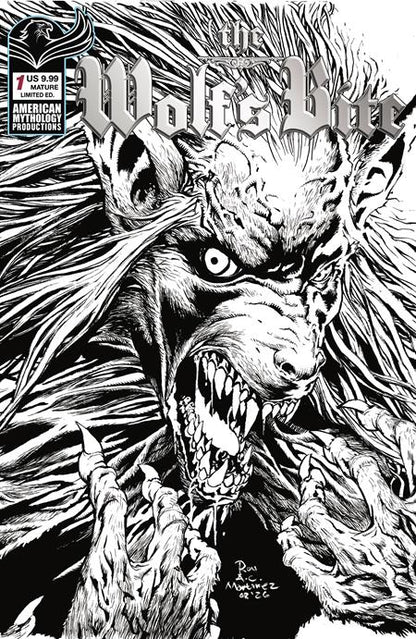 The Wolf's Bite #1 (One Shot) Cover C Roy Allan Martinez B&W Limited Edition