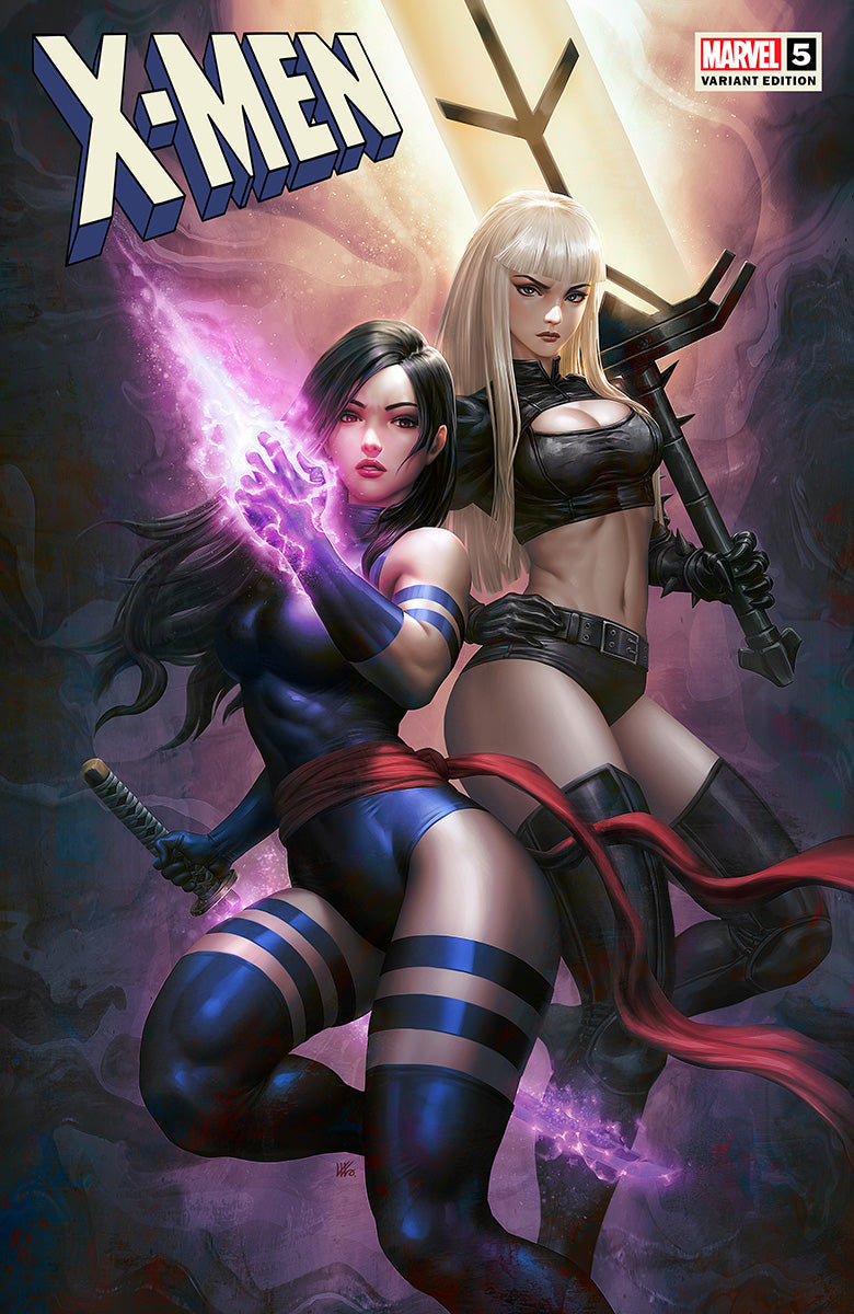 X-Men #5 Kendrick Lim Psylocke and Magik exclusive trade dress variant cover