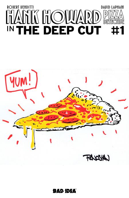 Hank Howard Pizza Detective The Deep Cut #1 Cover I 1:100 Pizza by Dan Panosian Pizza by