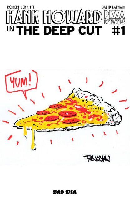 Hank Howard Pizza Detective The Deep Cut #1 Cover I 1:100 Pizza by Dan Panosian Pizza by