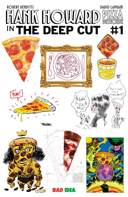 Hank Howard Pizza Detective The Deep Cut #1 Cover J 1:250 Sook & Lonergan Extra Large Pie