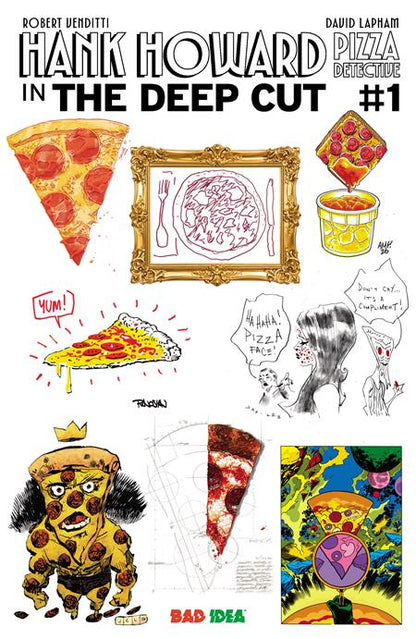 Hank Howard Pizza Detective The Deep Cut #1 Cover J 1:250 Sook & Lonergan Extra Large Pie