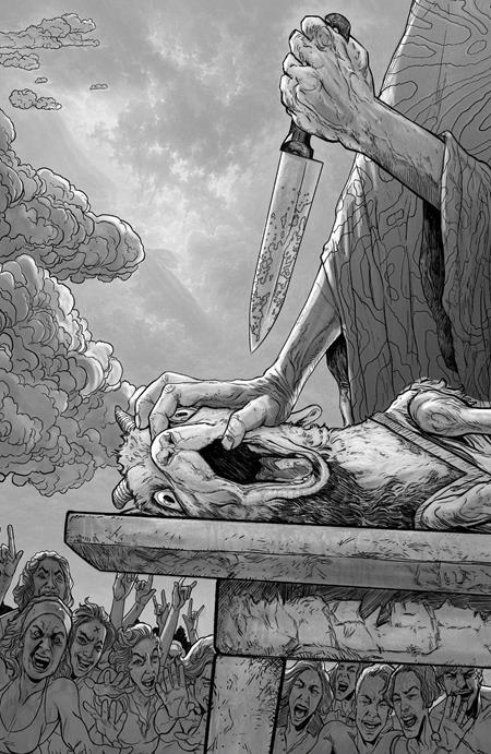 It Demands Sacrifice #3 (Of 4) Cover E 1:50 Adam Pollina B&W Virgin