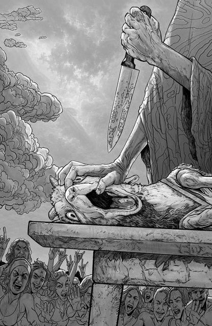 It Demands Sacrifice #3 (Of 4) Cover E 1:50 Adam Pollina B&W Virgin