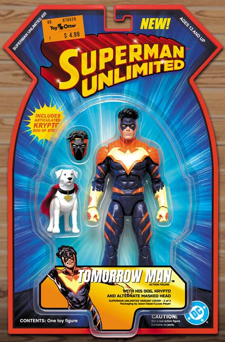 Superman Unlimited #20 Cover C J. Geyer Tomorrow Man & Krypto Figure CS