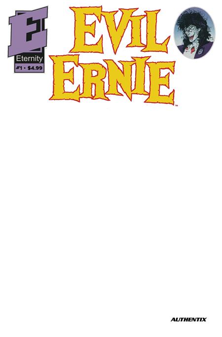 Evil Ernie 30th Anniversary Facsimile Edition #1 Cover B Blank Authentix