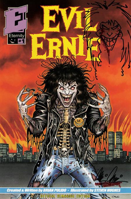 Evil Ernie 30th Anniversary Facsimile Edition #1 Cover F Eric Mache Remarqued by Brian Pulido